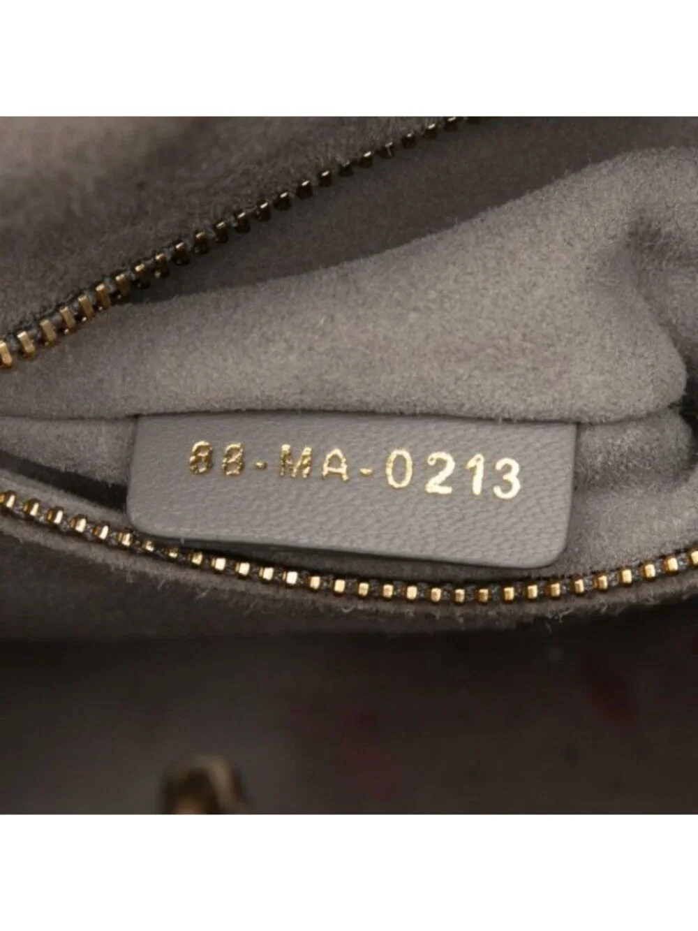 Dior Cannage Lady Dior 2-Way Shoulder Bag Gray Leather